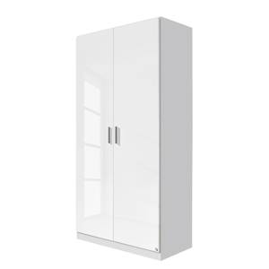 Armoire à portes battantes Celle Blanc alpin / Blanc brillant - Largeur : 91 cm