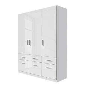 Armoire à portes battantes Celle I Blanc brillant / Blanc alpin - Largeur : 136 cm