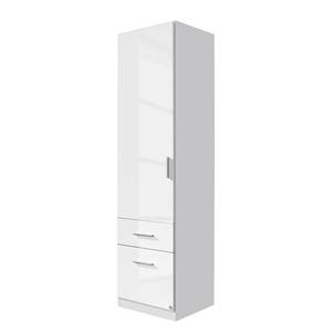 Armoire à portes battantes Celle I Blanc brillant / Blanc alpin - Largeur : 47 cm