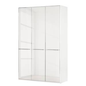 Drehtürenschrank Chicago I Weiß / Glas Weiß - 150 x 236 cm - 3 Türen