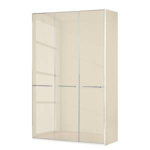 Drehtürenschrank Chicago I Glas Magnolie - 150 x 216 cm - 3 Türen