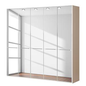 Drehtürenschrank Chicago I Sahara / Spiegel - 250 x 236 cm - 5 Türen