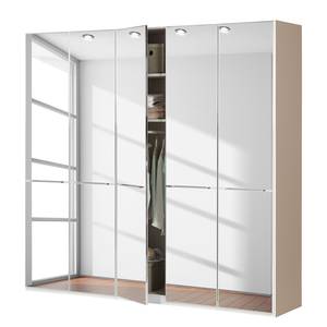 Drehtürenschrank Chicago I Sahara / Spiegel - 250 x 236 cm - 5 Türen