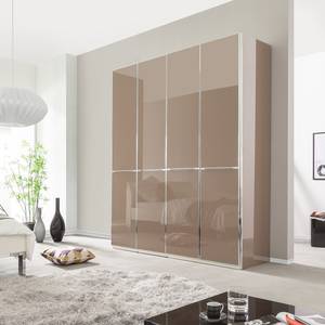 Draaideurkast Chicago I Donker Sahara glas - 200 x 216 cm - 4 deuren