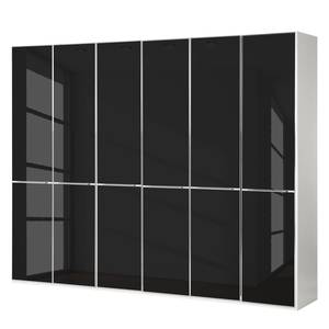 Draaideurkast Chicago I Wit/zwart glas - 300 x 216 cm - 6 deuren