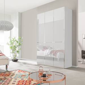 Draaideurkast Chicago I Wit/wit glas - 150 x 216 cm - 3 deuren