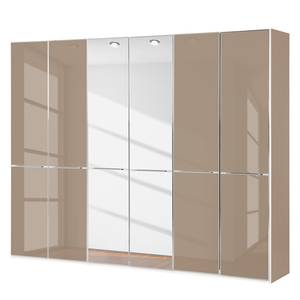 Drehtürenschrank Chicago II Sahara / Spiegel - 300 x 216 cm - 6 Türen