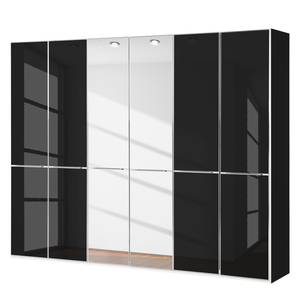 Draaideurkast Chicago II Zwart glas - 300 x 236 cm - 6 deuren