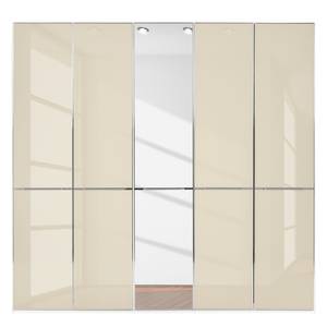 Drehtürenschrank Chicago II Magnolie / Spiegelglas - 250 x 236 cm - 5 Türen