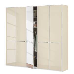 Drehtürenschrank Chicago II Magnolie / Spiegelglas - 250 x 236 cm - 5 Türen