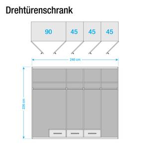 Drehtürenschrank Classic Sleep Buche Dekor