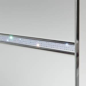 Draaideurkast Dubai alpinewit - Breedte: 250 cm - 5 deuren - Zonder passe-partout lijst - Zonder verlichting