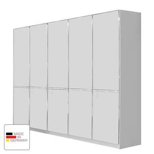 Armoire à portes battantes Dubai Blanc alpin - Largeur : 300 cm - 6 portes - Sans cadre passepartout - Sans éclairage