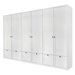 Armoire à portes battantes Gera Blanc alpin - Largeur : 271 cm - 6 portes