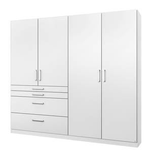 Armoire à portes battantes Homburg I Blanc alpin - Largeur : 181 cm - Sans portes miroir