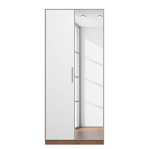 Drehtürenschrank KiYDOO I Weiß / Eiche Stirling Dekor - 91 x 210 cm - Classic