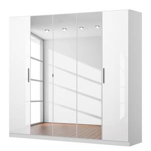 Armoire à portes battantes KiYDOO I Blanc brillant / Blanc alpin - 226 x 210 cm - Classic