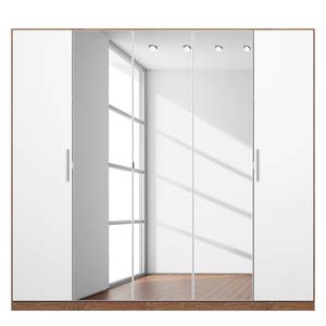 Armoire à portes battantes KiYDOO I Blanc / Imitation chêne de Stirling - 226 x 210 cm - Basic