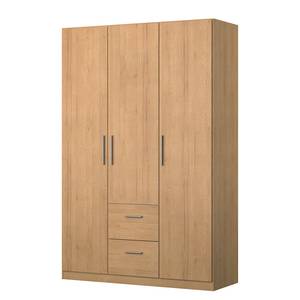 Armoire à portes battantes KiYDOO II Imitation chêne de Riviera - 136 x 210 cm - 3 portes - Confort