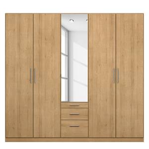 Drehtürenschrank KiYDOO IV Eiche Riviera Dekor - 226 x 210 cm - 5 Türen - Basic