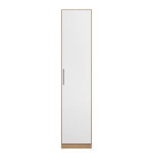 Drehtürenschrank KiYDOO V Weiß / Eiche Riviera Dekor - 47 x 197 cm - 1 Tür - Comfort