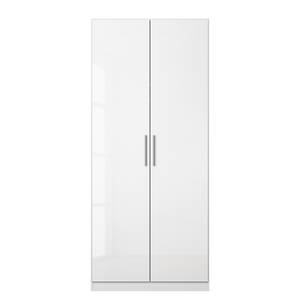 Drehtürenschrank KiYDOO V Hochglanz Weiß / Alpinweiß - 91 x 197 cm - 2 Türen - Basic