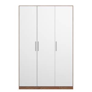 Drehtürenschrank KiYDOO V Weiß / Eiche Stirling Dekor - 136 x 210 cm - 3 Türen - Classic
