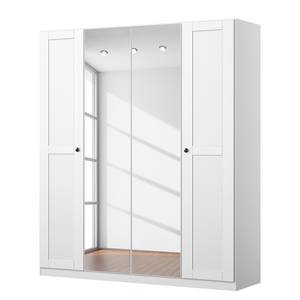 Armoire portes battantes KiYDOO Landhaus II - Blanc alpin - 181 x 210 cm