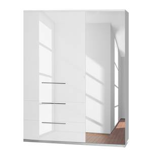 Armoire à portes battantes Kröslin Blanc - Largeur : 162 cm - 3 portes