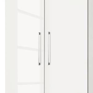 Armoire à portes battantes KSW I Blanc alpin brillant - Largeur : 100 cm - 2 porte