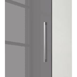 Armoire à portes battantes KSW I Gris lave brillant - Largeur : 45 cm - 1 porte