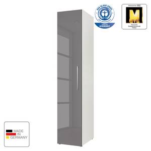 Armoire à portes battantes KSW I Gris lave brillant - Largeur : 45 cm - 1 porte