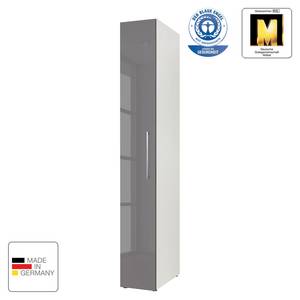 Armoire à portes battantes KSW I Gris lave brillant - Largeur : 40 cm - 1 porte