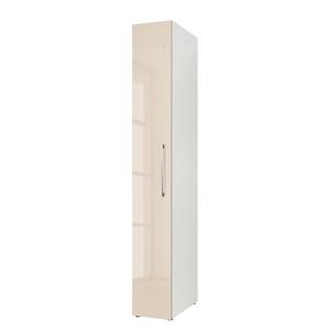 Armoire à portes battantes KSW I Couleur latte macchiato brillant - Largeur : 30 cm - 1 porte