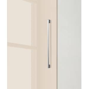 Armoire à portes battantes KSW I Couleur latte macchiato brillant - Largeur : 40 cm - 1 porte