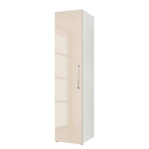 Armoire à portes battantes KSW I Couleur latte macchiato brillant - Largeur : 45 cm - 1 porte