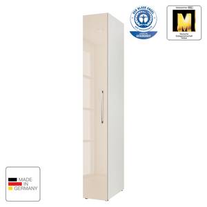 Armoire à portes battantes KSW I Couleur latte macchiato brillant - Largeur : 30 cm - 1 porte