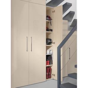 Armoire à portes battantes KSW I Couleur latte macchiato brillant - Largeur : 30 cm - 1 porte