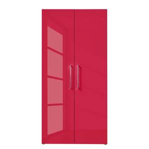 Armoire à portes battantes KSW I Rouge brillant - Largeur : 100 cm - 2 porte