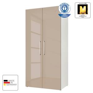 Armoire à portes battantes KSW I Gris sable brillant - Largeur : 100 cm - 2 porte