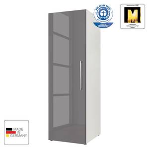 Armoire à portes battantes KSW III Gris lave brillant - Hauteur : 144 cm