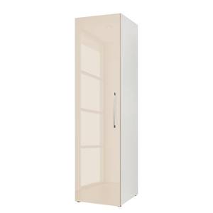 Armoire à portes battantes KSW III Couleur latte macchiato brillant - Hauteur : 176 cm