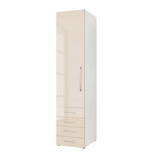 Armoire à portes battantes KSW Couleur latte macchiato brillant - Butoir à gauche - 4