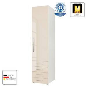 Armoire à portes battantes KSW Couleur latte macchiato brillant - Butoir à droite - 4