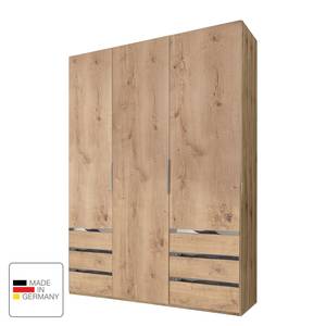 Armoire à portes battantes level 36A Imitation chêne parqueté - 150 x 216 cm - Sans portes miroir