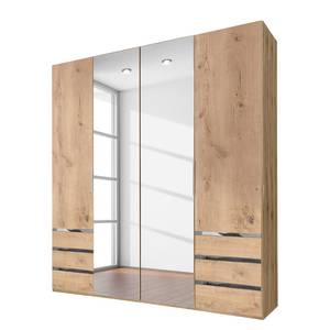 Drehtürenschrank Level 36A Plankeneiche Dekor - 200 x 216 cm - Mit Spiegeltür/-en