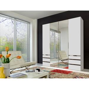 Draaideurkast level 36A Alpinewit - 200 x 236 cm - Met spiegeldeuren