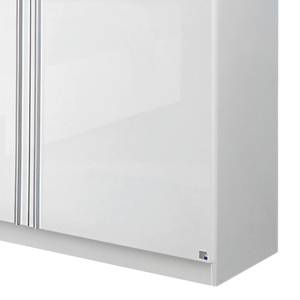 Armoire à portes battantes Lorca Blanc alpin / Blanc brillant - Largeur : 181 cm