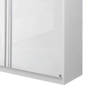 Armoire à portes battantes Lorca Blanc alpin / Blanc brillant - Largeur : 226 cm