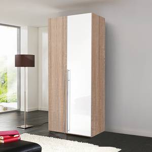 Drehtürenschrank Brooklyn VIII Sonoma-Eiche Dekor/Weißlack - 100 x 216 cm